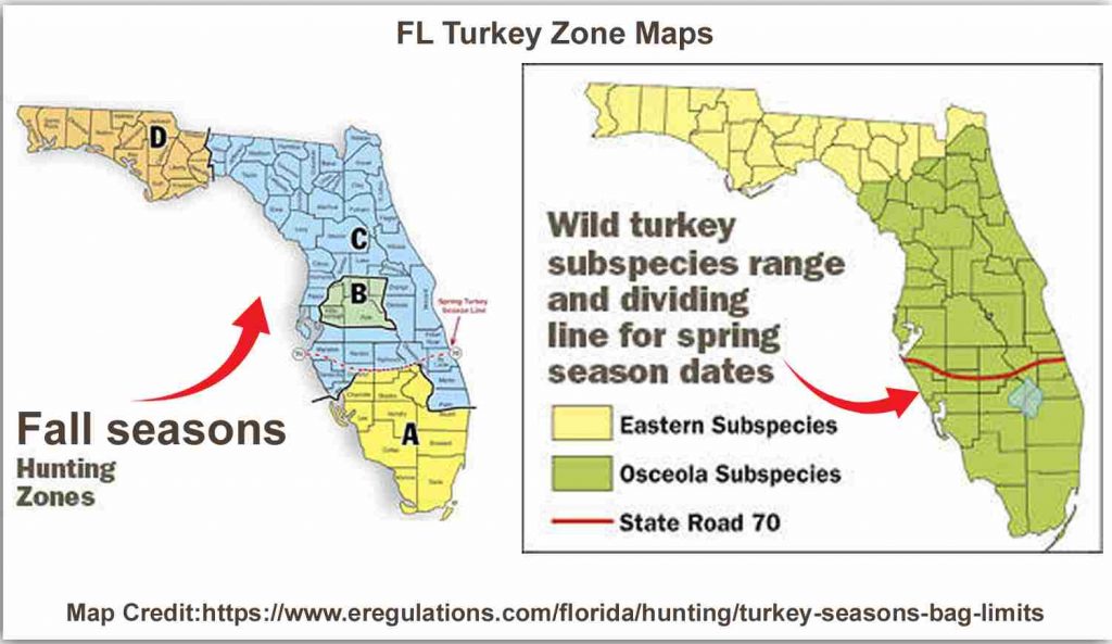 FL Turkey Zone Map