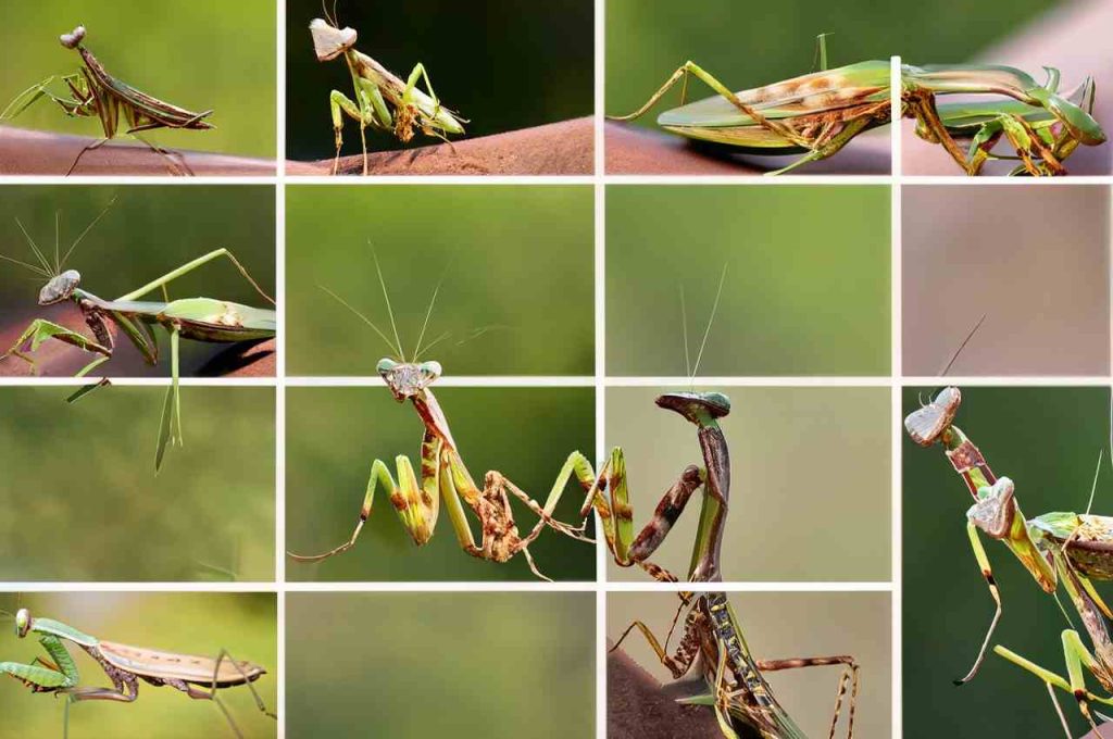 Female and male praying mantis Differences