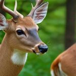 A white-tailed deer in its natural environment, highlighting the importance of deer health