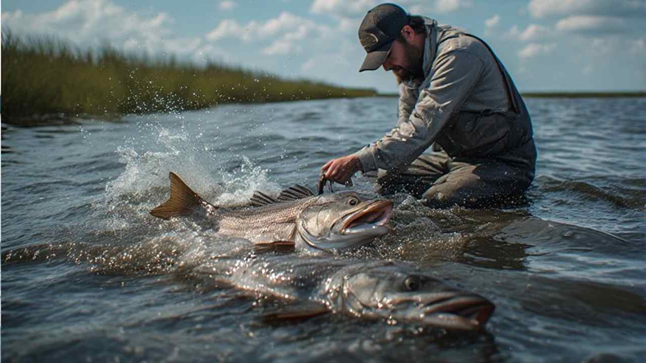 Red drum catch and release in North Carolina Pamlico Sound estuary